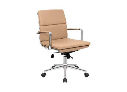 Luxuriéise Dréistull Beige Gaming modernen Eenzelstull Bürostell Bürostell