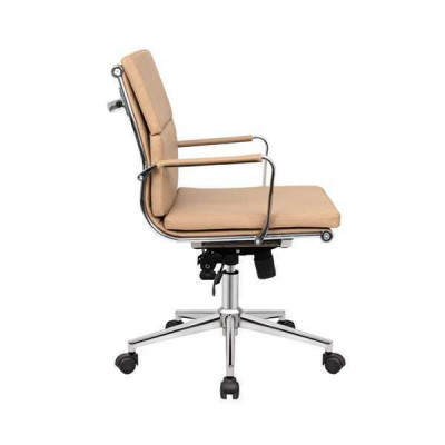 Luxuriéise Dréistull Beige Gaming modernen Eenzelstull Bürostell Bürostell