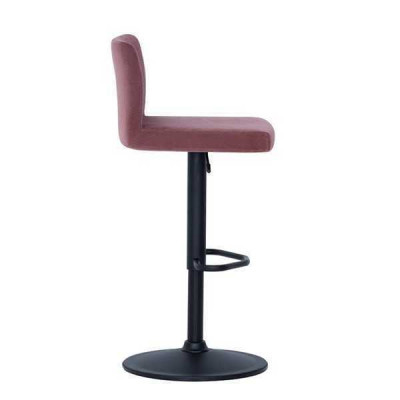 Moderne rosa Stull Designer Barhocker Stoff stilvoll Luxus Miwwel Hocker
