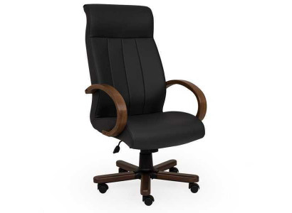 Computersstillen Chefsessel Fauteuil Kënschtleche Lieder Polster Büro Still Dréi Nei
