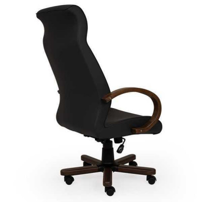 Computersstillen Chefsessel Fauteuil Kënschtleche Lieder Polster Büro Still Dréi Nei