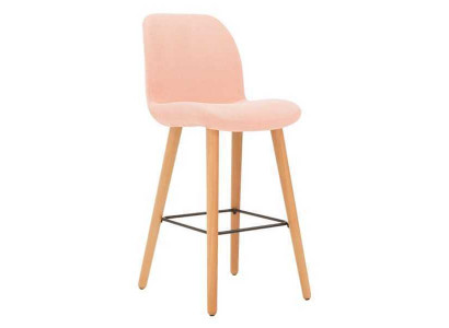 Modern rosa Stull Designer Barhocker Holz stilvoll Luxusmiwwel Hocker nei