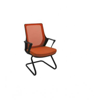 Héichwäertege Bürostill Orange Schreifdëschstill Modern Textilstill Stoff Nei