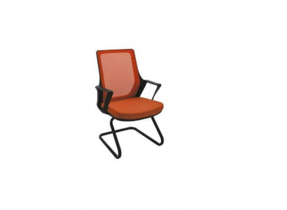 Héichwäertege Bürostill Orange Schreifdëschstill Modern Textilstill Stoff Nei