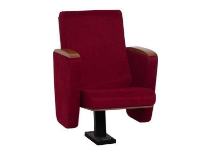 Art Deco Fautteuil Sessel Sofa 1 Sëtzer fir Theater Design Luxus Rout Textil Nei