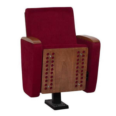Art Deco Fautteuil Sessel Sofa 1 Sëtzer fir Theater Design Luxus Rout Textil Nei