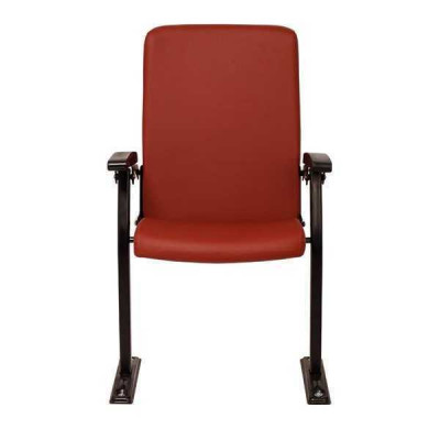 Fotell Sofa 1 Sëtz fir Theater Design Luxus Rout Fotell Art Deco Textil Neiegkeet