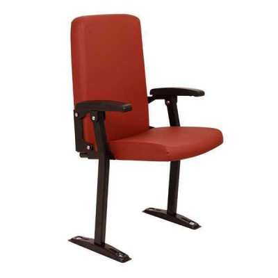 Fotell Sofa 1 Sëtz fir Theater Design Luxus Rout Fotell Art Deco Textil Neiegkeet