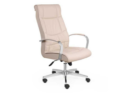 Stull Beige Bürostull Schreifdësch Dréistull Fauteuil Still Chefsessel Büro