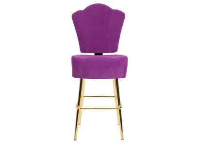 Moderne Violet Stull Designer Barhocker Textil stilvoll Luxus Miwwel Hocker