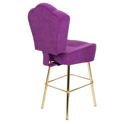 Moderne Violet Stull Designer Barhocker Textil stilvoll Luxus Miwwel Hocker