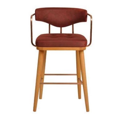 Stilvoll Barhocker Stull Designer Holzstull Iesszëmmerstull Hocker Bar Braun Nei