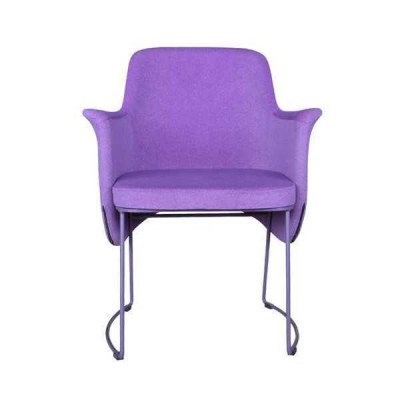 Iesszëmmerstull Stull Kichenstull Fauteuil Sëtzgeleeënheet Stoff Modern Holz Lila