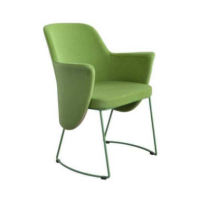 Iesszëmmerstull Stull Kichenstull Fauteuil Sëtzer Stoff Modern Holz Gréng nei