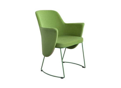 Iesszëmmerstull Stull Kichenstull Fauteuil Sëtzer Stoff Modern Holz Gréng nei