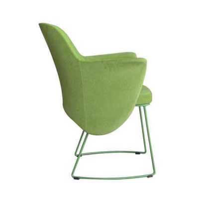 Iesszëmmerstull Stull Kichenstull Fauteuil Sëtzer Stoff Modern Holz Gréng nei