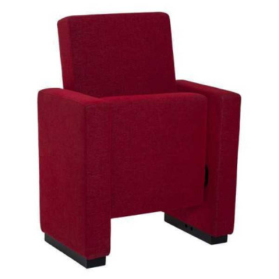 Sëtzfauteuil Sofa 1-Sëtzer Design Luxus Rout Stull Klassesch Stoff Textil Nei