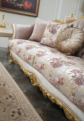 Canapé-Set Sofa Sëtzer Dësch Canapé Still Canapé-Set Stoff Luxus Sëtz 5 Stéck.