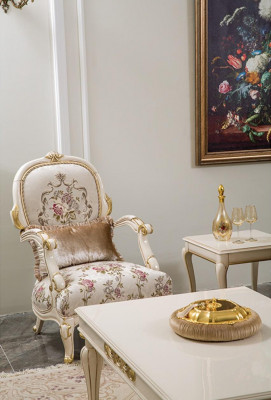 Sesselen 1-Sëtzer Sofaen Stoff Wunnzëmmer Textil Luxus Eensëtzer Eensëtzer