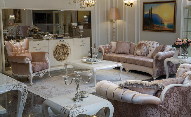 Couchtisch Wunnzëmmer Kaffisdësch Design Miwwelen Luxus Holz Klassesch Nei
