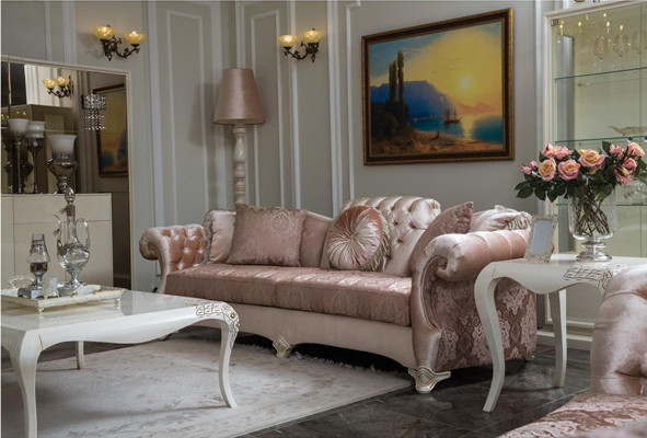 Couchtisch Wunnzëmmer Kaffisdësch Design Miwwelen Luxus Holz Klassesch Nei