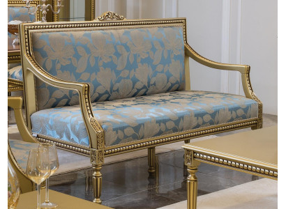 Zwee-Sëtzer Klassiker Sofa Couche Gepolstert Miwwelen Italienesch Miwwelen Sofasen Couchen