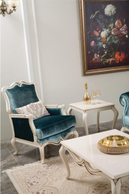 Fotellen Sofaen Sëtz Stoff Wunnzëmmer Textil Luxus Miwwelen Einsëtzer Neit