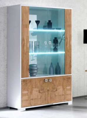 Vitrine XXL Vitrinen Wunnzëmmer 110*50 Schranken Design Italienesch Miwwelen nei