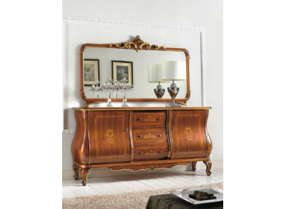 Sideboard mat Spigel Anrichte Sideboards Holz Schaf Möbel Kommoden Braun Nei