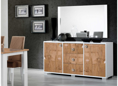 Anrichte Design Kommode 100*50 Luxus Holz Kommoden Schaf Wohnzimmer Schiefen