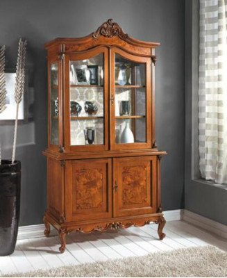 Vitrin Italienesch Luxus Miwwelen Vitrinne Anricht Schaf Glas Design Schief