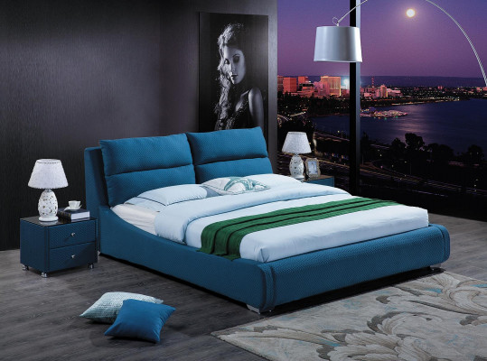 Design Liederbett Schlofzëmmer 3tlg. Set 2x Nuetsdësch Luxus Better Miwwelen
