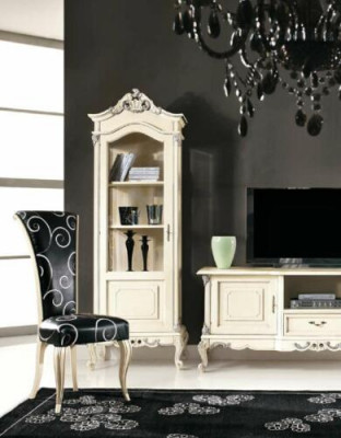 Klassesch Wunnwand Set Vitrin rtv Sideboard Vitrinnen Schaf Schief 3tlg.