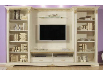Wunnwand TV-Wand Massivholz Stil Klassesch Italienesch Wunngszëmmer Miwwelen