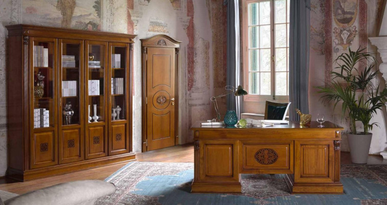 Schaffdësch Büro Dësch Adelholz Dëscher Barock Rokoko Antik Stil 185x90cm
