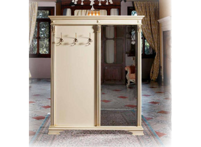 Garderobe Spigel Korridorgarderobe wäiss Garderobbaueren Garderobe Gang Italien