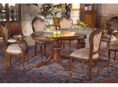 Set vun 6x Stull Luxus Polster Design Stull Stull Sëtz Réck Büro Iesszëmmer