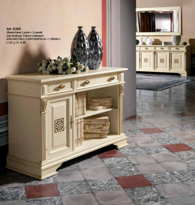 Italienesch Design Miwwelen Antik - Holz Bar Anrichte Schaf Kommode