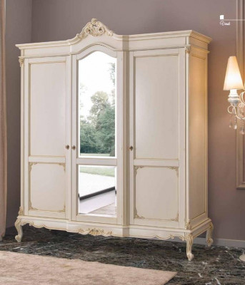 Kleeder­­schaf Schaf Schlofschof Garderobe Massivholz barock italieenesch Miwwele nei
