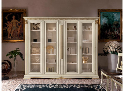 Vitrine Schief Vitrinnen Wunnzëmmer Schauffënster Schiefen Design Barock Rokoko Massivholz