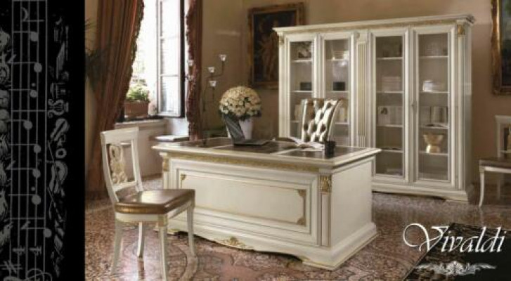 Schreifdësch Büro Dësch Edel Massivholz Dëscher Barock Rokoko Antik Stil 186x91cm Nei