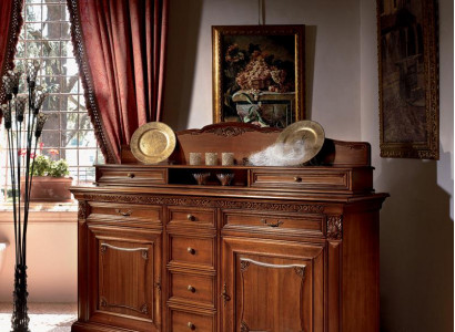 XXL Buffet Kommode Kommoden Schaf Barock Rokoko Anrichte Konsole Massivholz