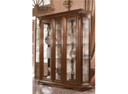 Vitrinn Vitrine Schaf Glasschaf Wunnzëmmer Regal Barock Rokoko Echt Holz
