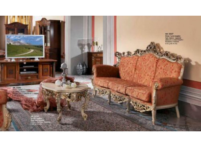 Sofa Barock Rokoko Dräisëtzer 3 Sëtzer Couch Polster Sofas Couchen Massivholtz