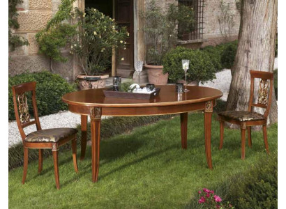 Iessdësch Dësch Holz Luxus Dëscher Barock Rokoko Iesszëmmer Antik Stil Italien Miwwelen
