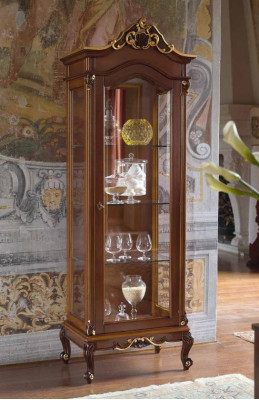 Edel Vitrin Antik Stil Barock Rokoko Klassesch Wunnzëmmer Glas Schaf