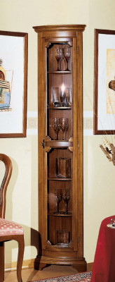 Design Miwwelen Italienesch Braun Vitrinn Holz Luxus Schiefen Klassesch Anrichte