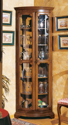 Vitrinen Glas Schaf Italienesch Miwwelen Vitrin Wunnzëmmer Anrichte Schief