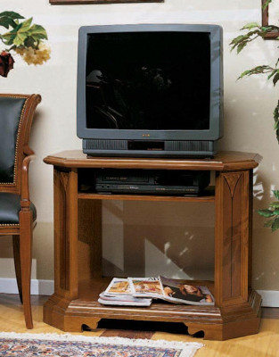 TV-Schaf, Luxus-Sideboard, Kommod, Wunnzëmmertschaf, Miwwelen, Schief, Regal, Holz