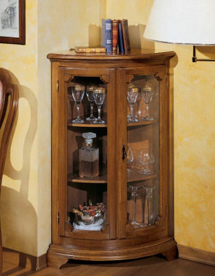 Vitrine Italienesch Luxus Miwwelen Vitrinen Kommoud Schaf Glas Design Schief